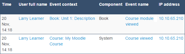 Live logs