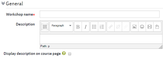 workshopsteps settings general