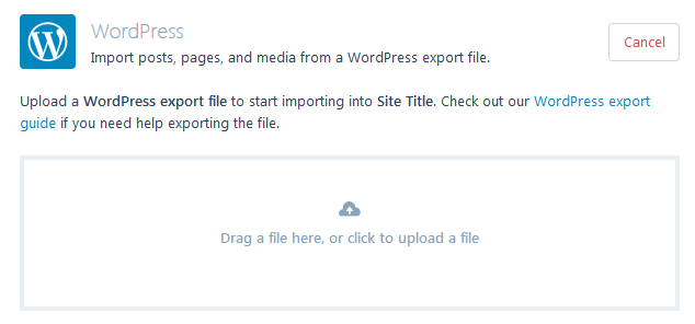 WordPress.com - Upload a File