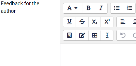 feedback for author