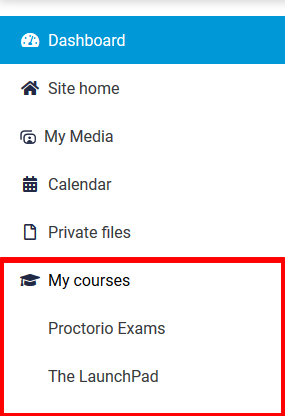 my courses