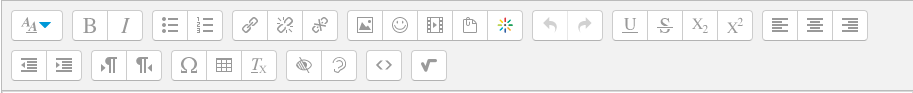 editing toolbar expanded