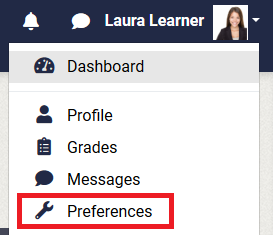 profile preferences